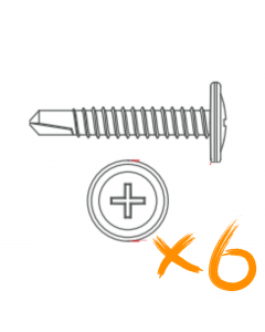 Powerdaylight screws for extension tube 6-pack