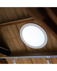 Powerdaylight Ø 53 cm white round surface mount diffuser interior (ceiling) components
