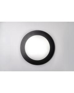 Powerdaylight Ø 53 cm black round surface mount ceiling diffuser