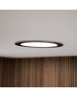 Powerdaylight Ø 25 cm black round surface mount diffuser interior (ceiling) components