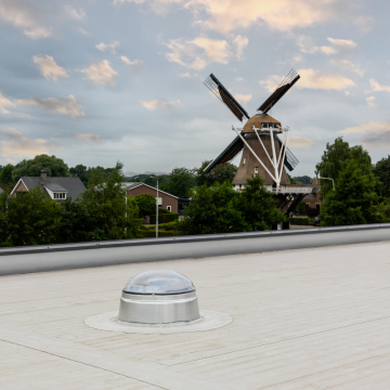 Powerdaylight Ø 78 cm flat roof exterior (roof) components