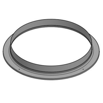Powerdaylight Ø 25 cm aluminium ceiling ring 
