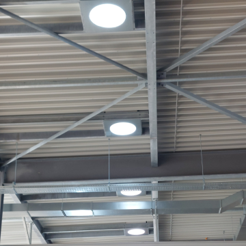 Powerdaylight Ø 53 cm round diffuser (no ceiling) interior components