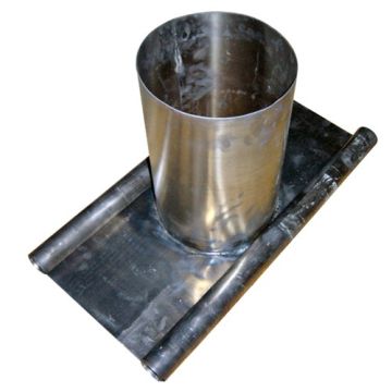 Powerdaylight Ø 35 cm lead roof flashing 40 cm high