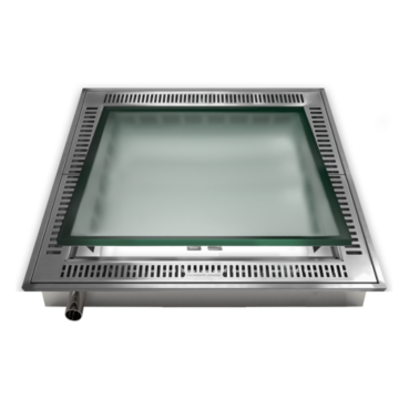 Lucernario MX A130 glass (130 x 130 cm) Ventilation – light well finish openable