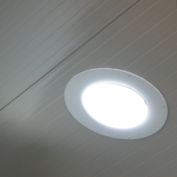 Powerdaylight Ø 35 cm round diffuser (no ceiling) interior components