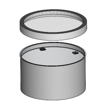 Powerdaylight Ø 35 cm Cradle without flashing exterior (roof) components