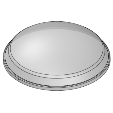 Powerdaylight Ø 25 cm polycarbonate dome  