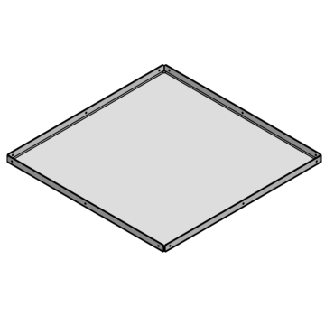 Powerdaylight Ø 53 cm suspended grid ceiling diffuser 60x60 cm