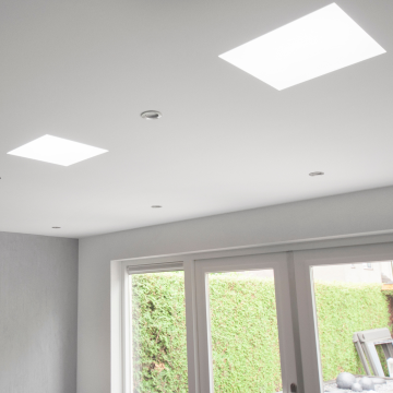 Powerdaylight Ø 35 cm square recessed diffuser interior (ceiling) components